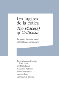 Portada Los lugares de la cr&iacute;tica