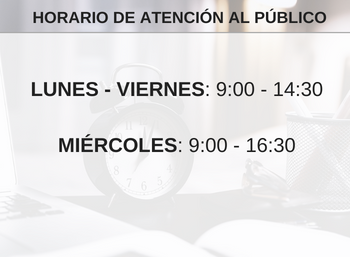 Horario de atención al público