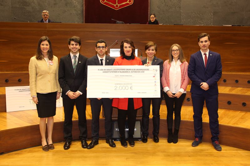 Equipo de la UPNA, ganador de la Liga.